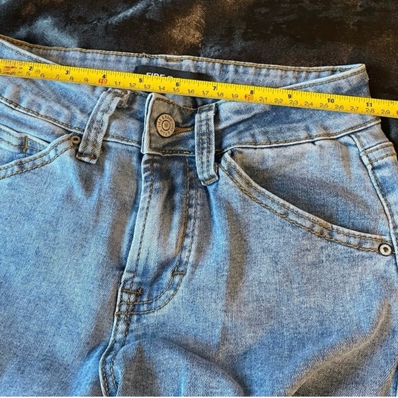 Women's Light Blue Cargo Jeans - Picture 4 of 4